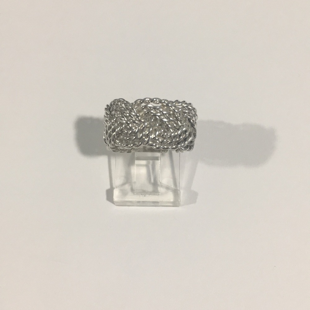 Sterling Silver Women's Twisted Cable Band Ring